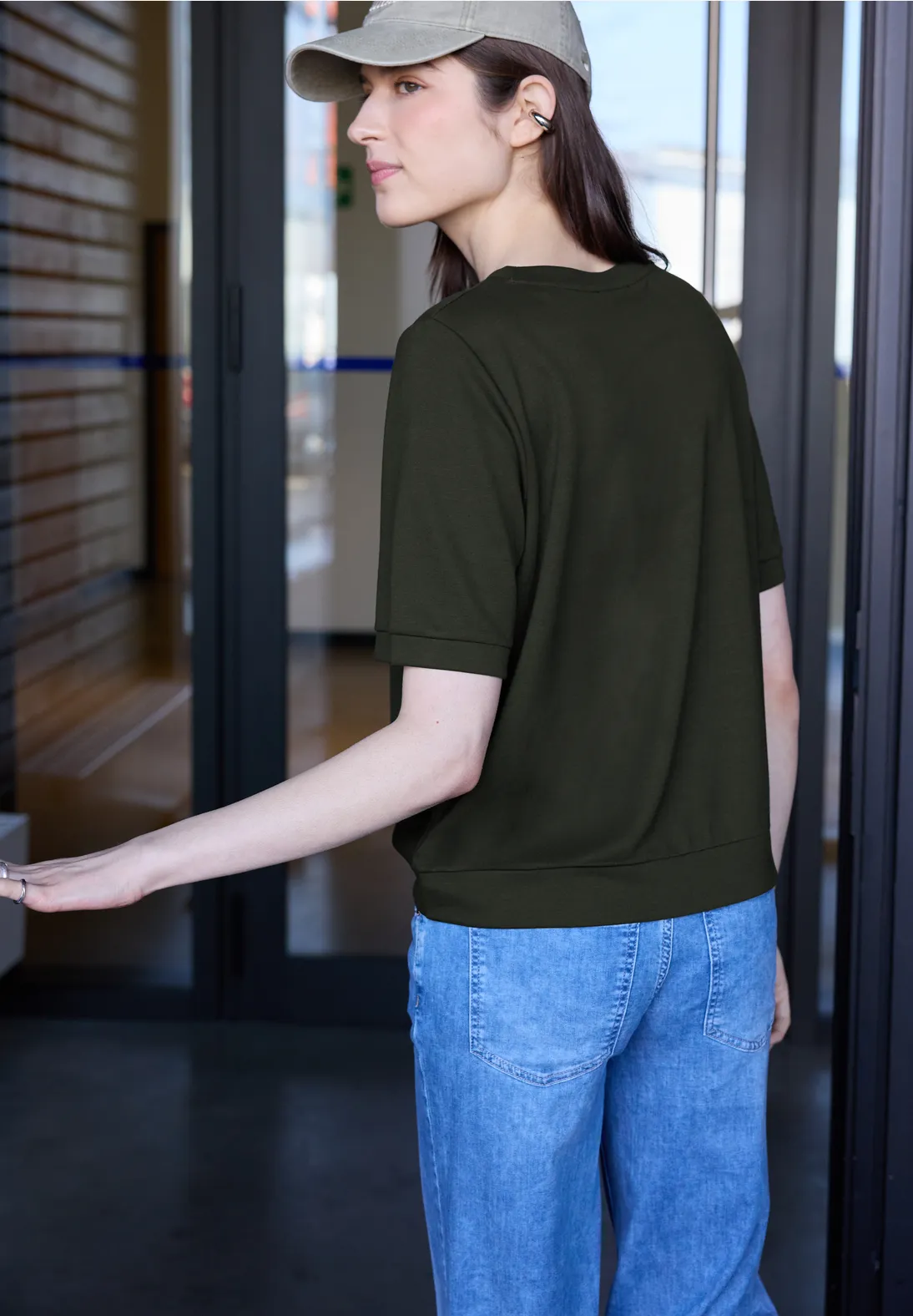 Street One Studio Basic Shirt - Oil Green