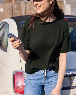 Street One Studio Basic Shirt - Oil Green