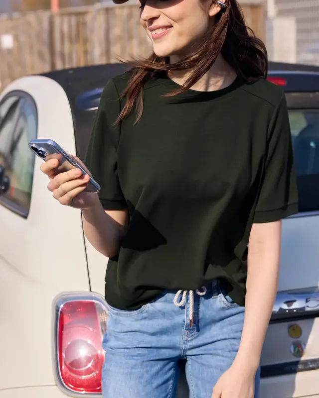 Street One Studio Basic Shirt - Oil Green