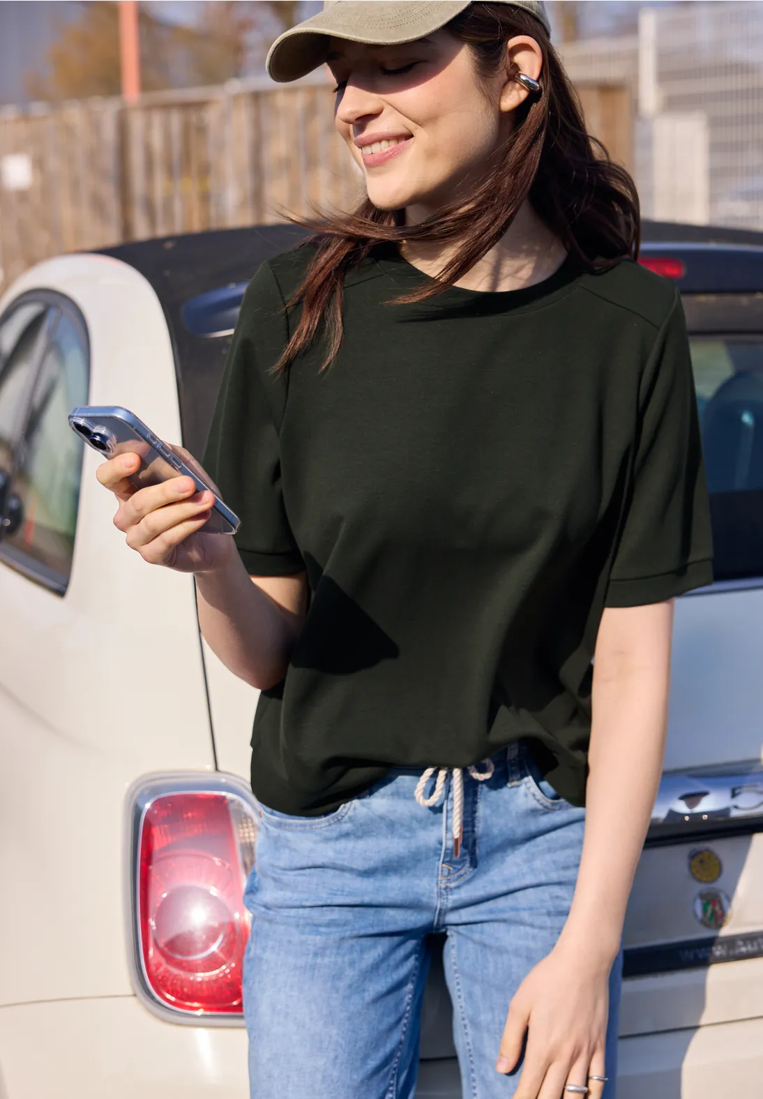 Street One Studio Basic Shirt - Oil Green