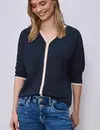 Street One Shirt met Contrast - Shadowed Navy