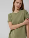 S. Oliver Oversized Scuba Sweatshirt - Olive Green
