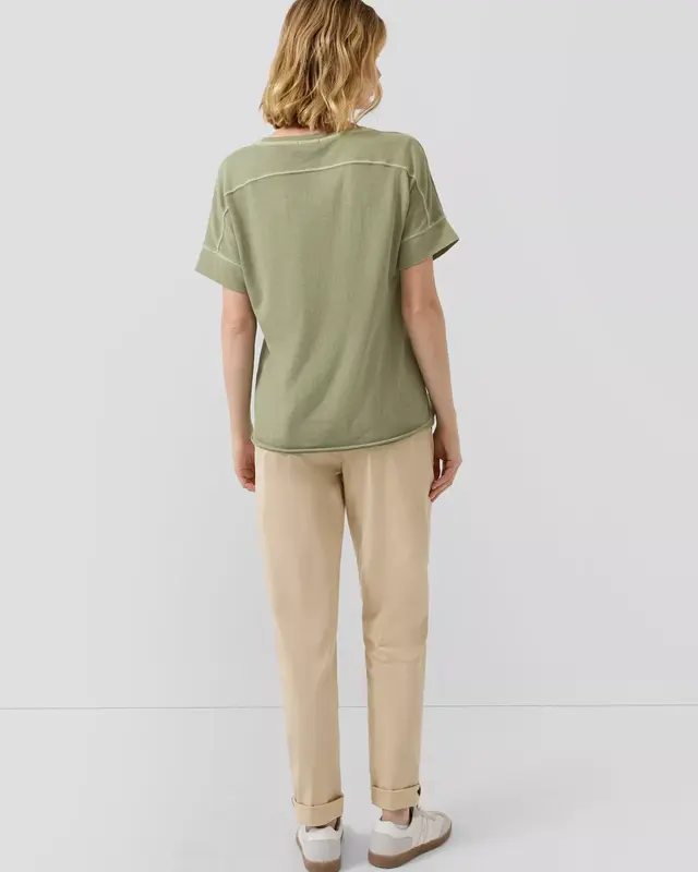 S. Oliver Relaxed Fit T-Shirt - Olive Green