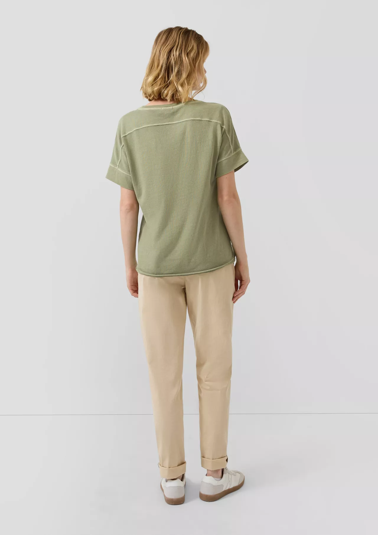 S. Oliver Relaxed Fit T-Shirt - Olive Green