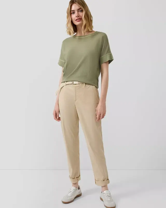 S. Oliver Relaxed Fit T-Shirt - Olive Green