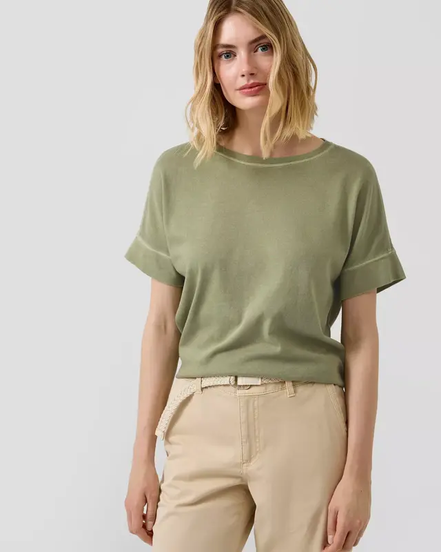 S. Oliver Relaxed Fit T-Shirt - Olive Green