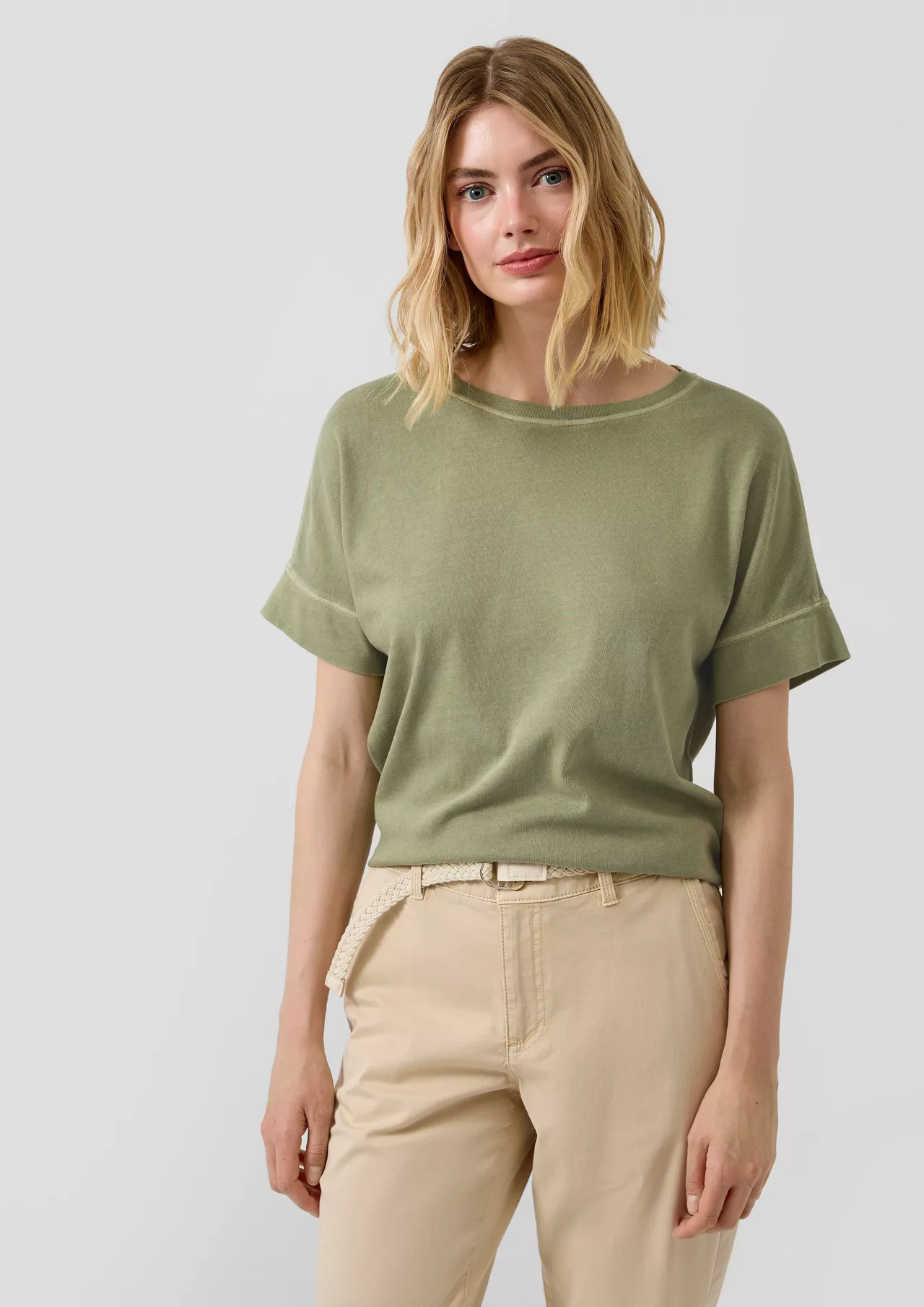 S. Oliver Relaxed Fit T-Shirt - Olive Green