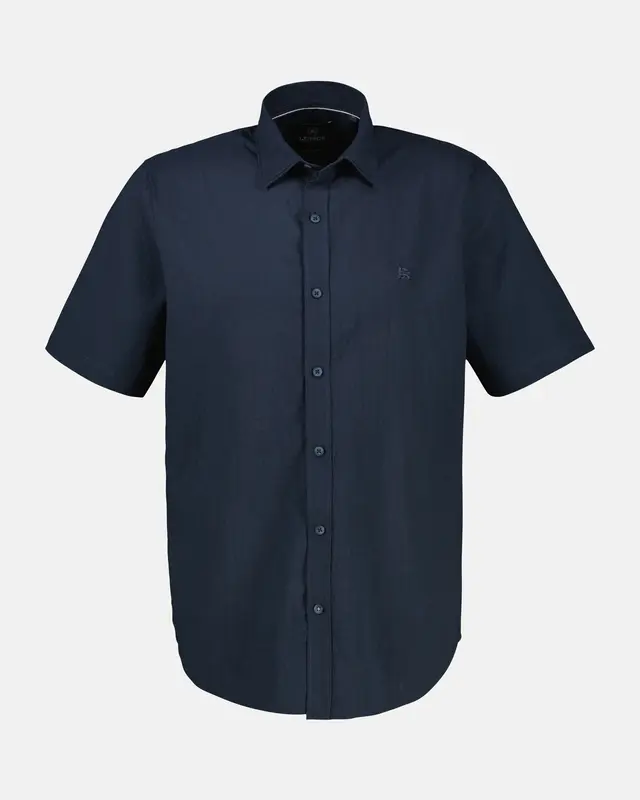 Lerros Overhemd Korte Mouw - Classic Navy