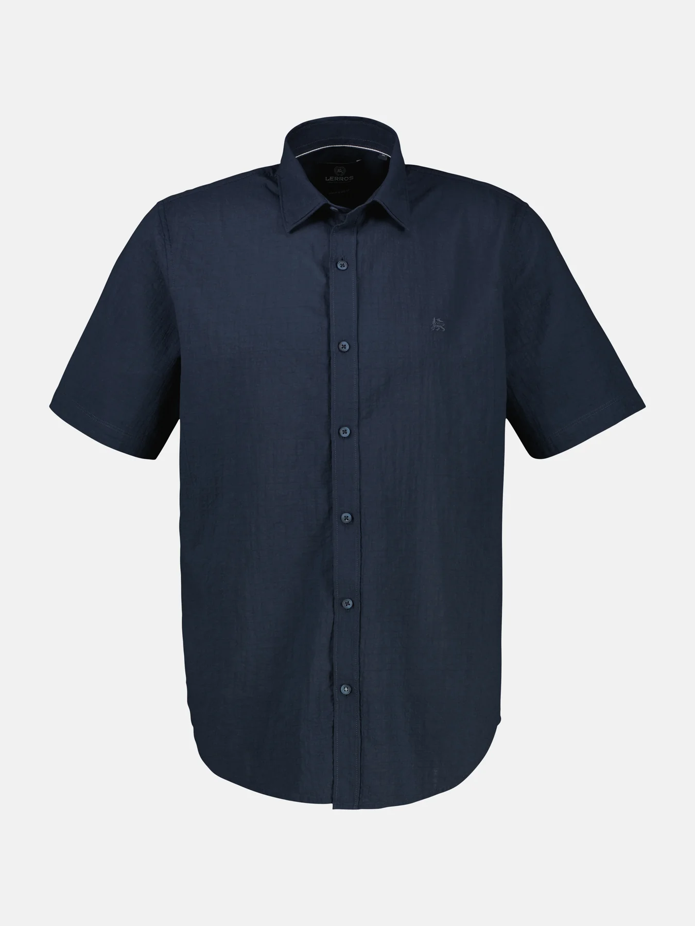Lerros Overhemd Korte Mouw - Classic Navy