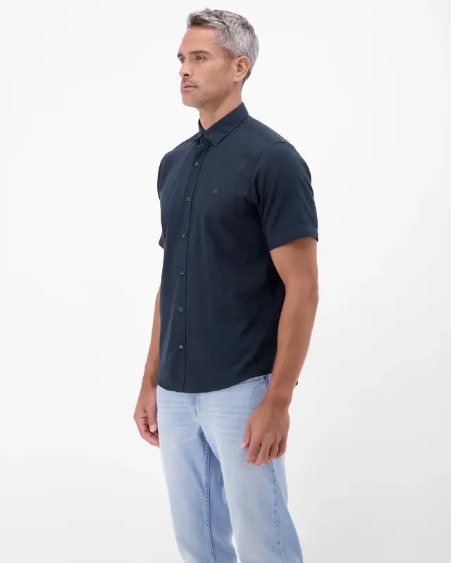 Lerros Kurzarm Hemd - Classic Navy