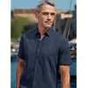 Kurzarm Hemd - Classic Navy