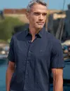 Lerros Overhemd Korte Mouw - Classic Navy
