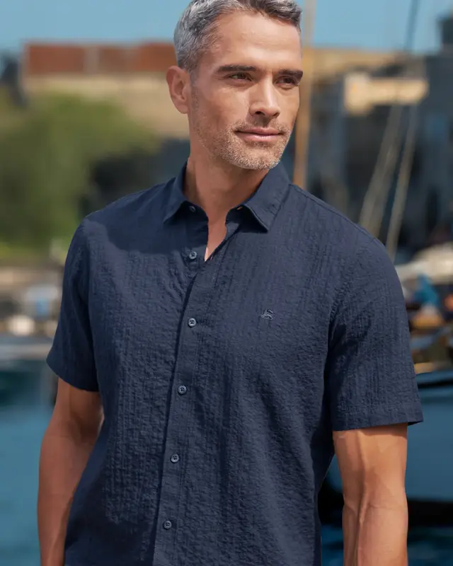Lerros Short Sleeve Shirt - Classic Navy