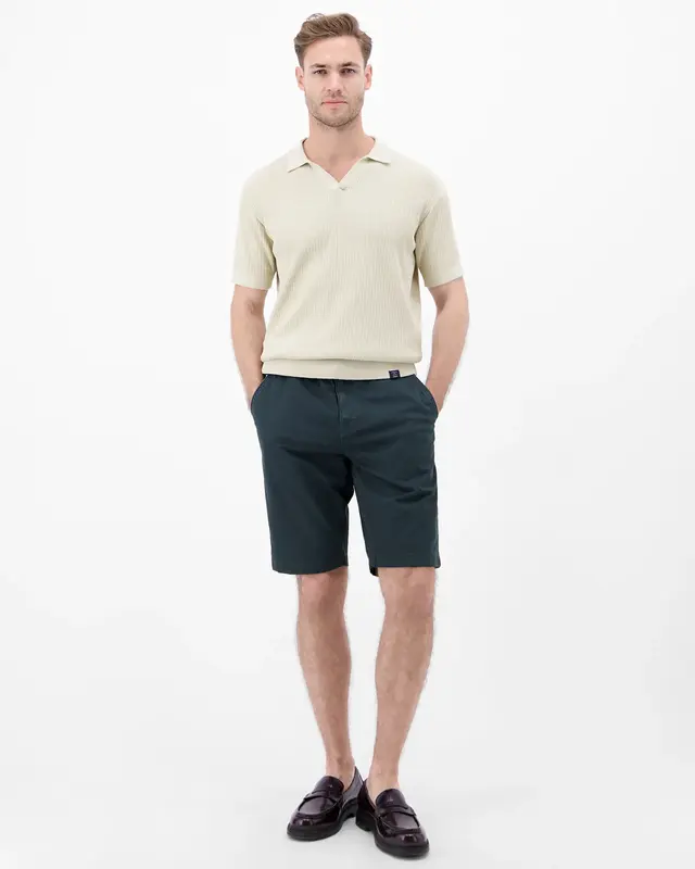 Lerros Print Bermuda - Storm Blue