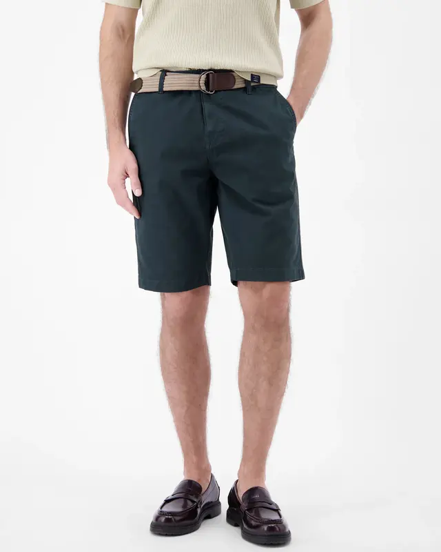 Lerros Print Bermuda - Storm Blue