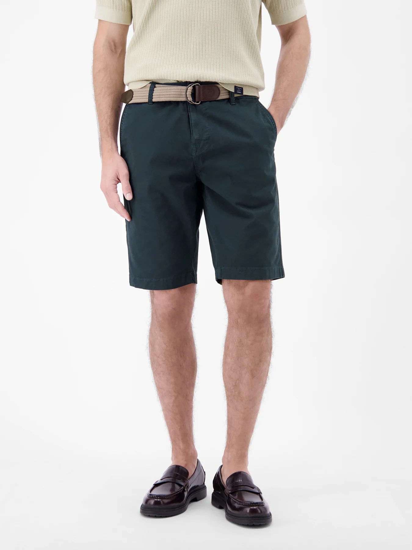 Lerros Print Bermuda - Storm Blue