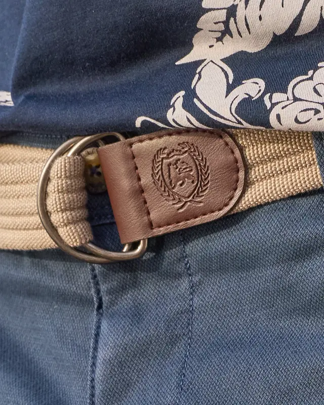 Lerros Print Bermuda - Storm Blue