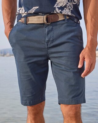 Lerros Print Bermuda - Storm Blue