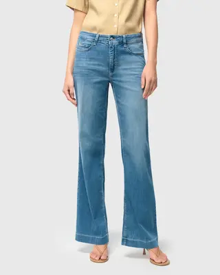 Mac Jeans  Dream Wide Jeans - Summer Mid Blue Wash