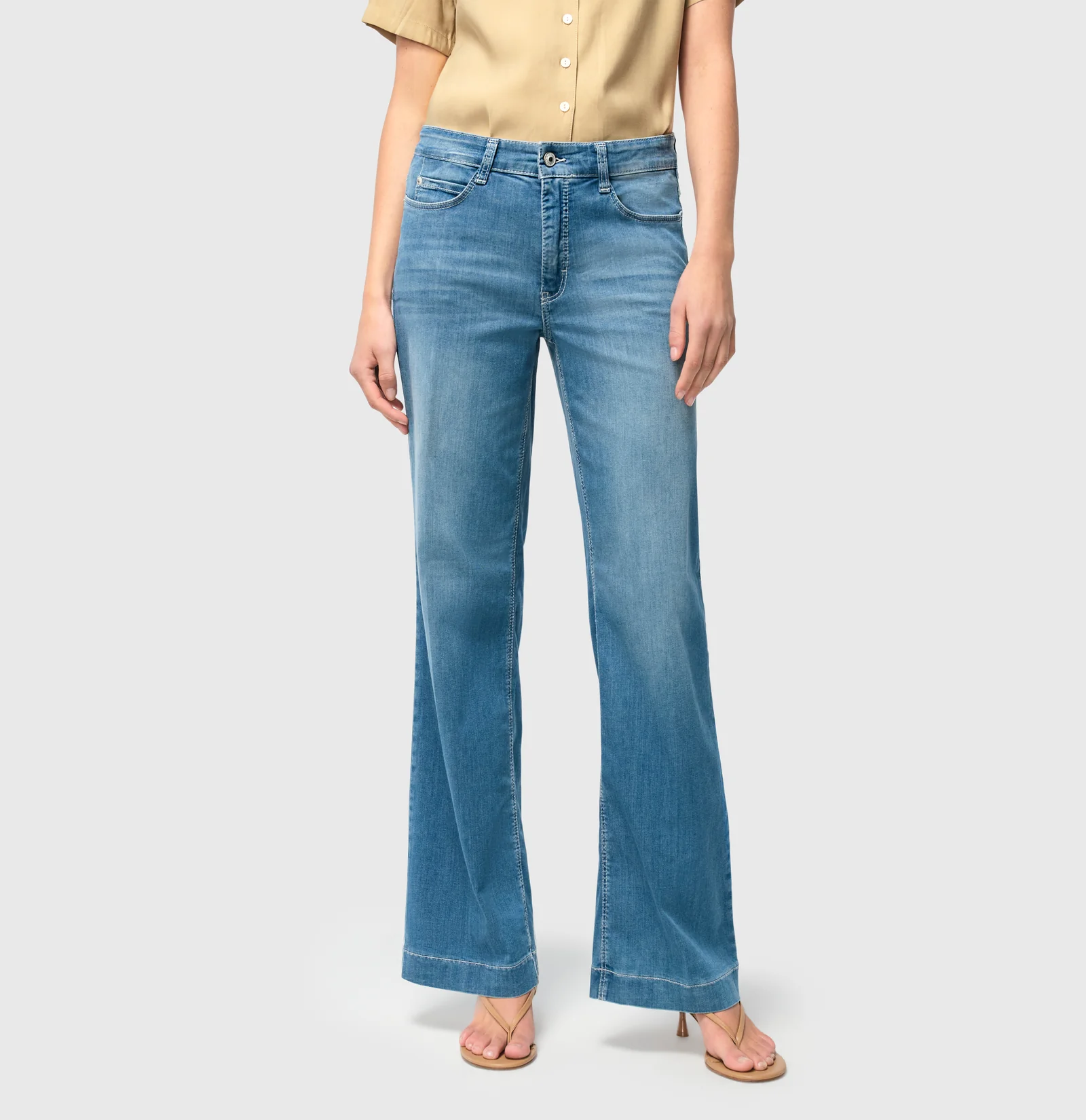 Mac Jeans  Dream Wide Jeans - Summer Mid Blue Wash