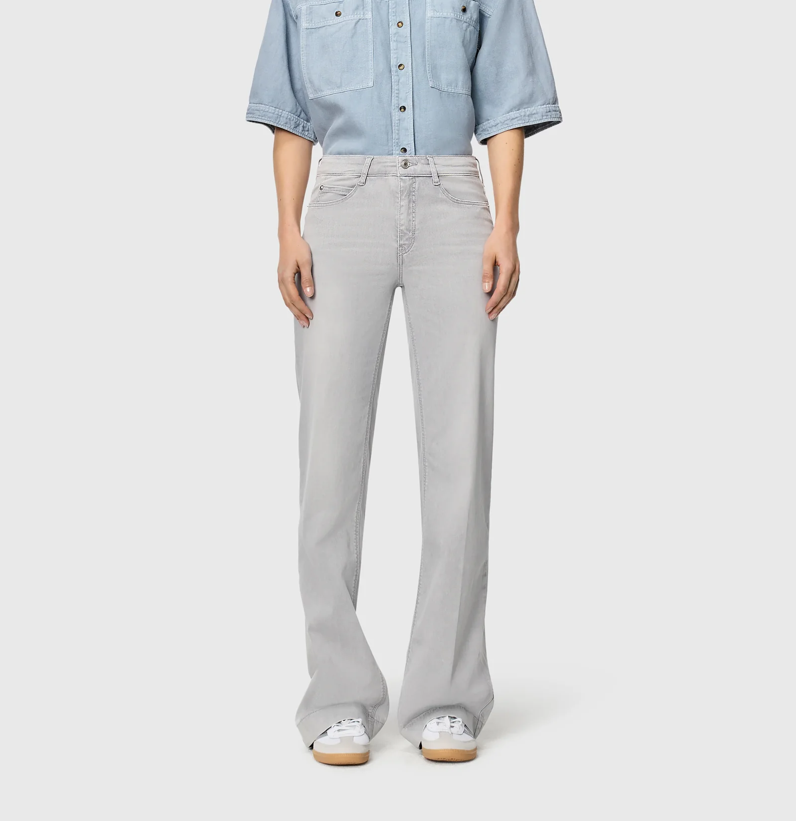 Mac Jeans  Dream Wide Jeans - Ash Grey Washed