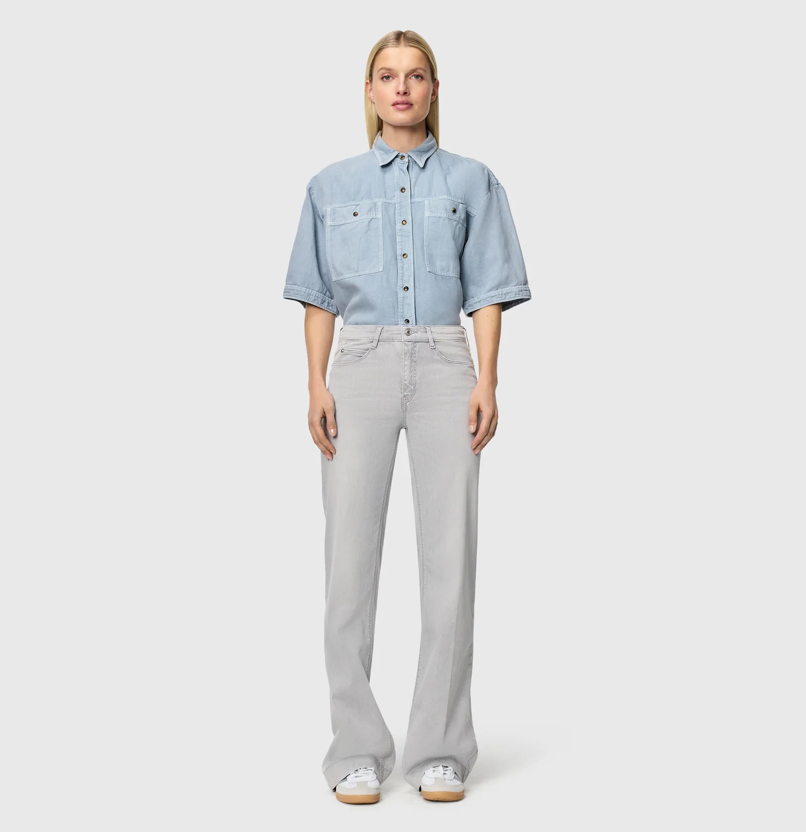 Mac Jeans  Dream Wide Jeans - Ash Grey Washed