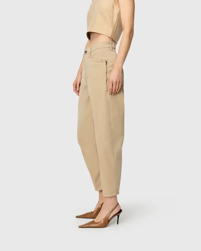 Mac Jeans  Barrel Pants Bora 2.3 Zip - Golden Terra Antique