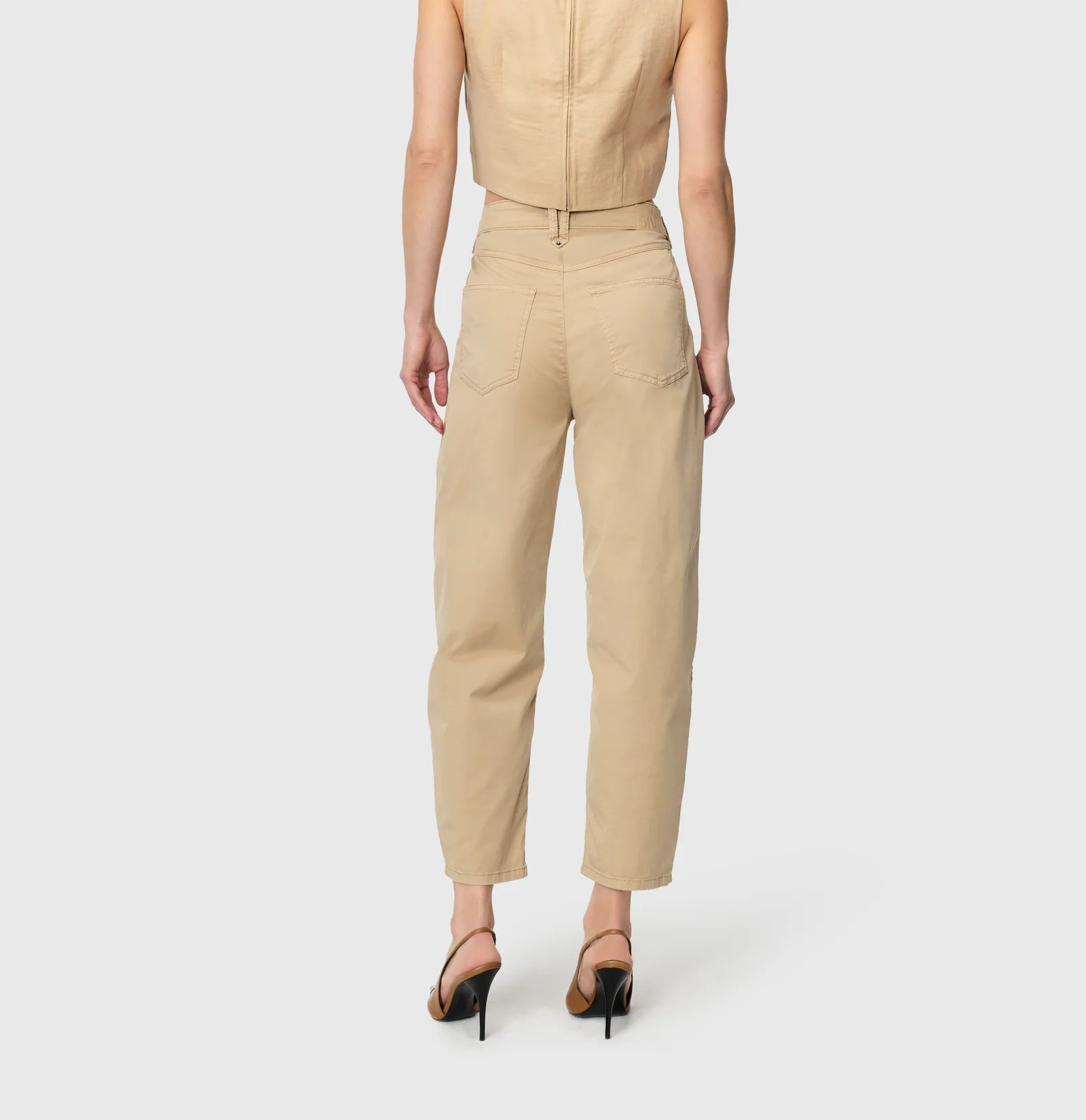 Mac Jeans  Barrel Pants Bora 2.3 Zip - Golden Terra Antique