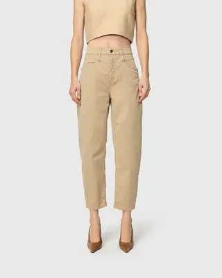 Mac Jeans  Barrel Pants Bora 2.3 Zip - Golden Terra Antique