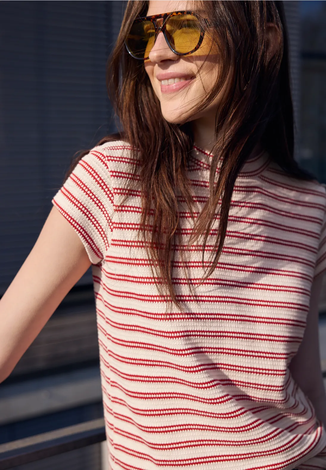 Street One Studio Kurzarm Shirt - Torch Red