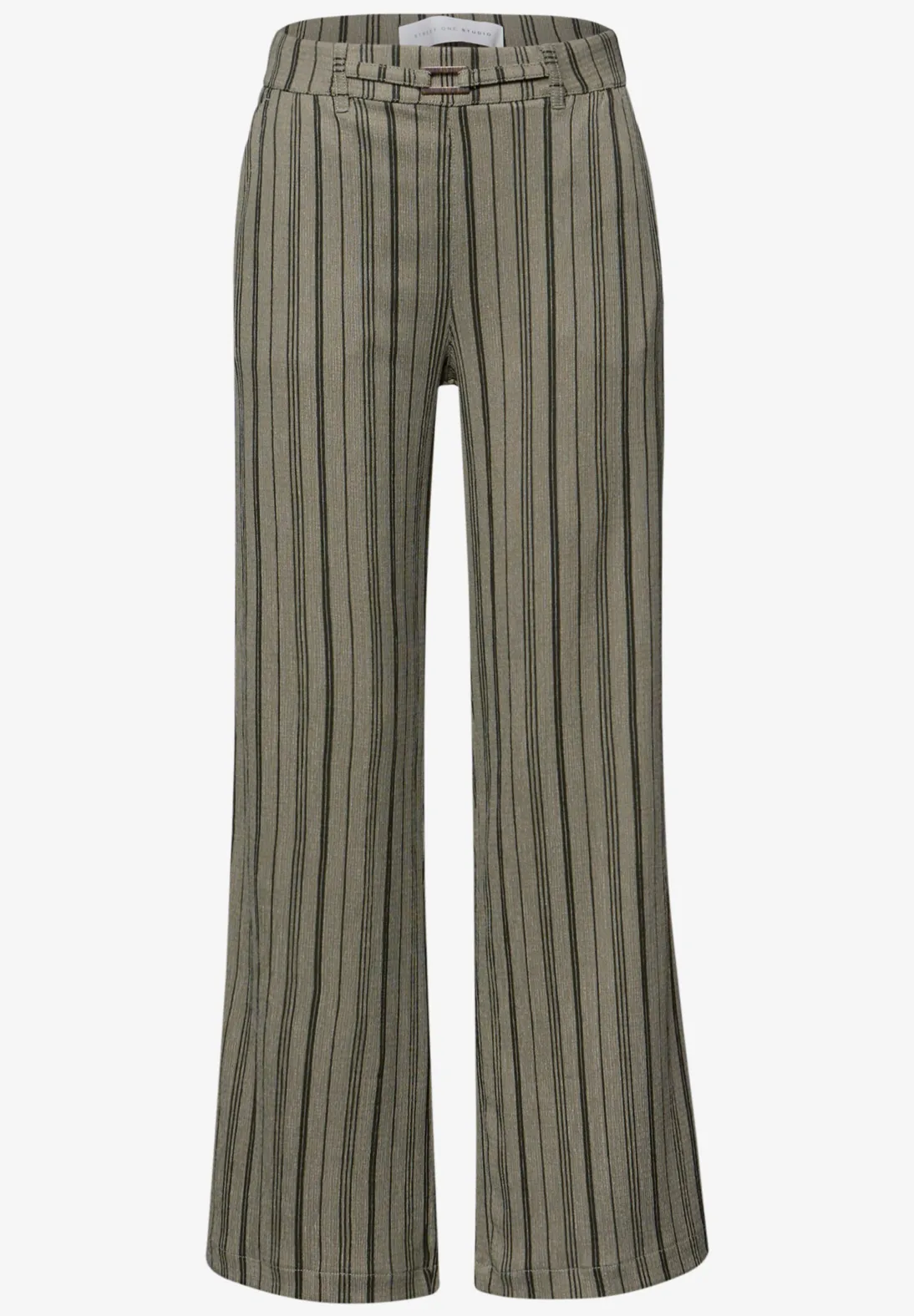 Street One Studio Wide Leg Hose - Lichen Green