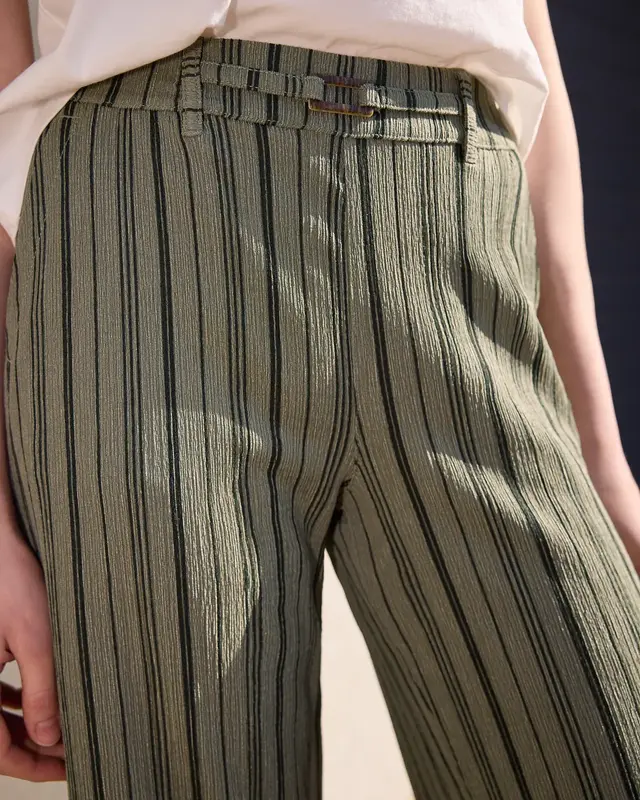 Street One Studio Wide Leg Broek - Lichen Green