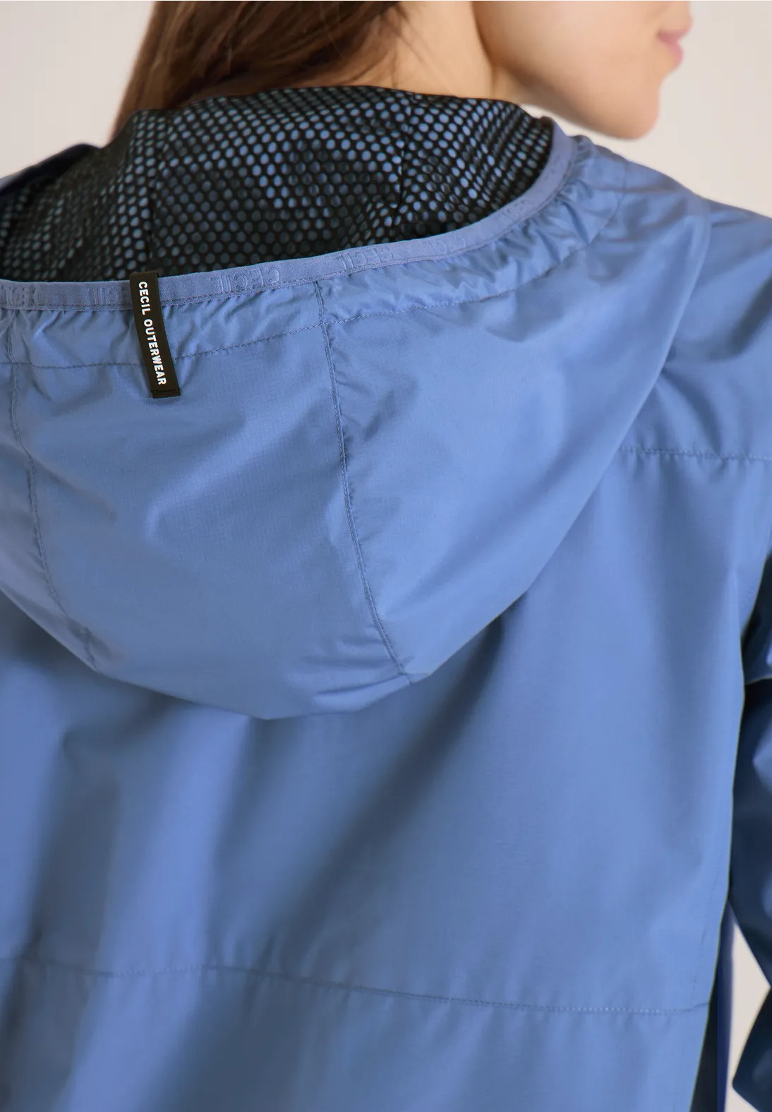 Cecil Jacket with Hood - Coal Blue