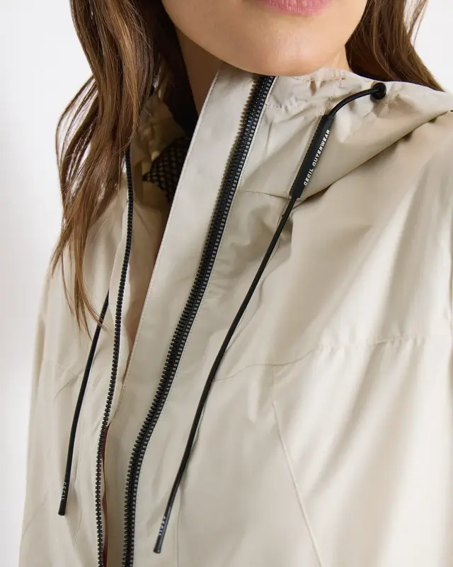 Cecil Jacke mit Kapuze - Dust Beige