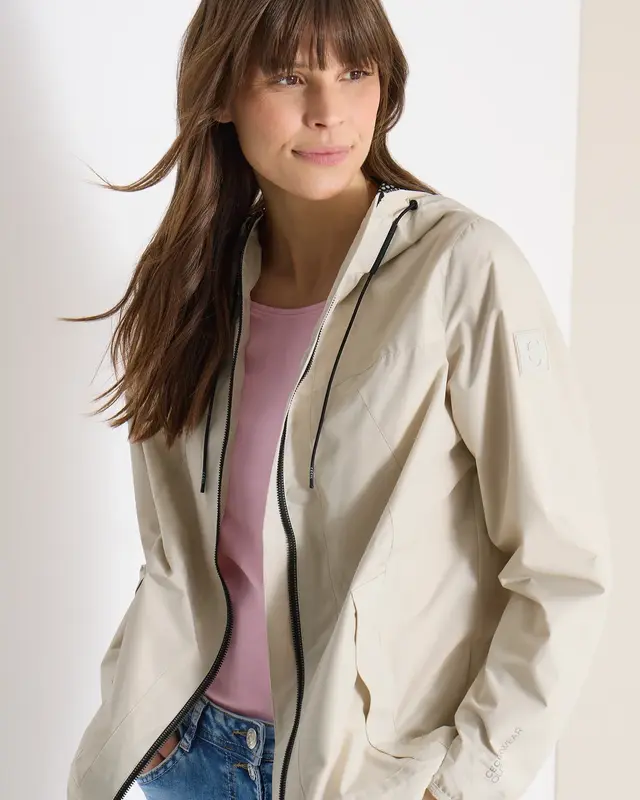 Cecil Jacke mit Kapuze - Dust Beige