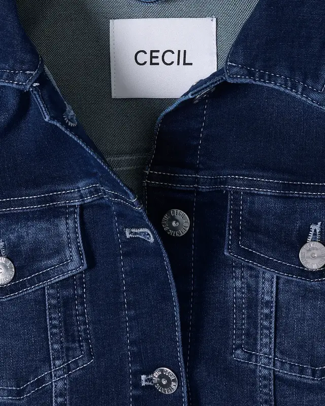 Cecil Denim Jacke - Mid Blue Wash