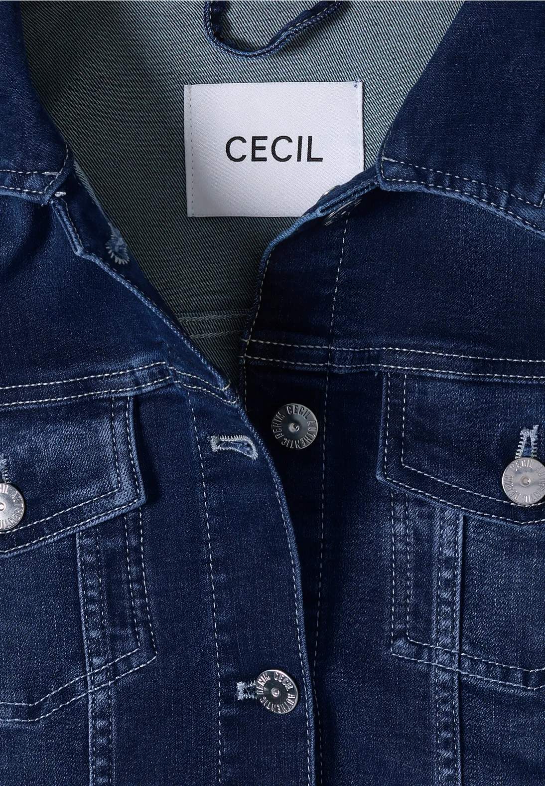 Cecil Denim Jacke - Mid Blue Wash
