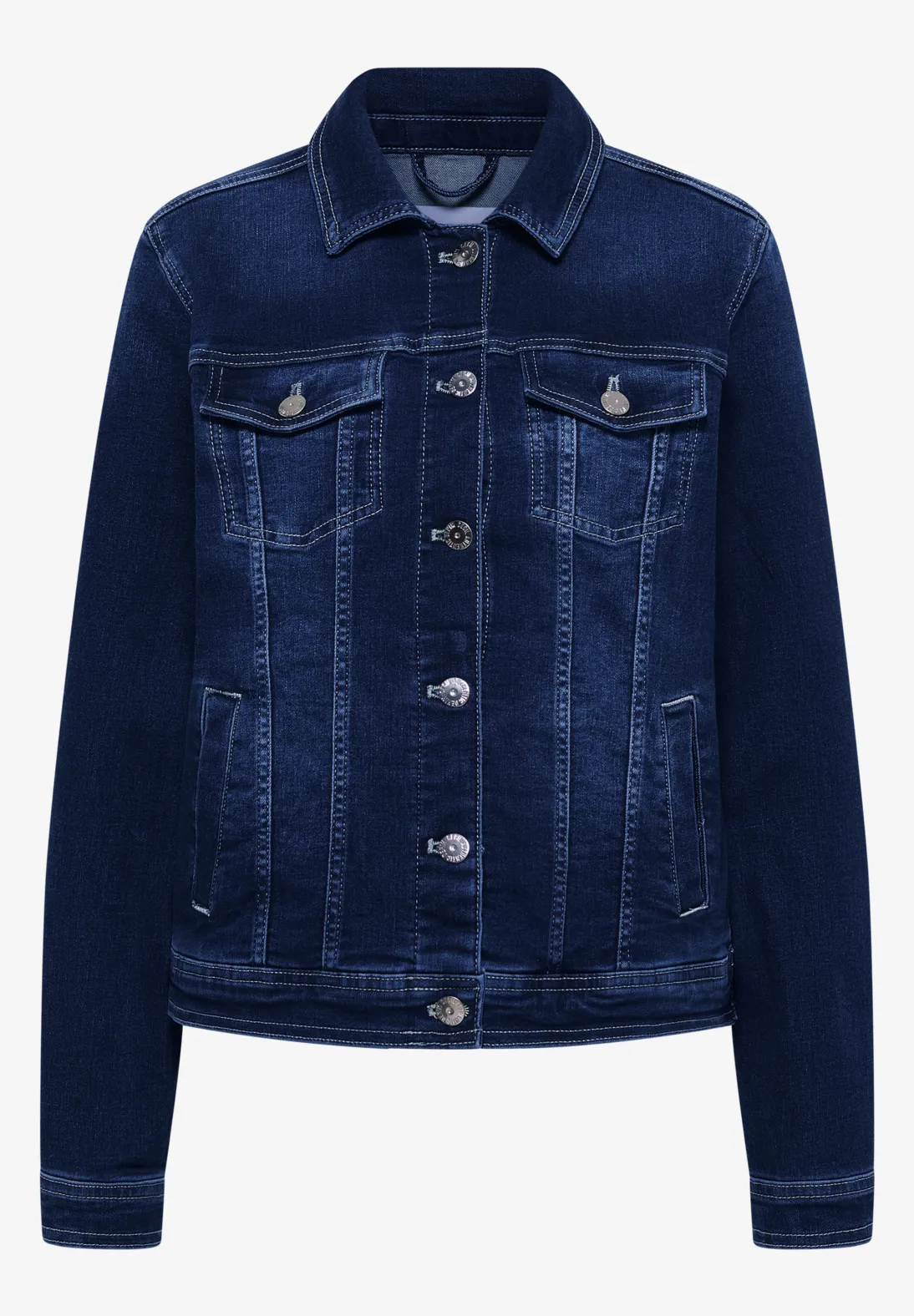 Cecil Denim Jacke - Mid Blue Wash