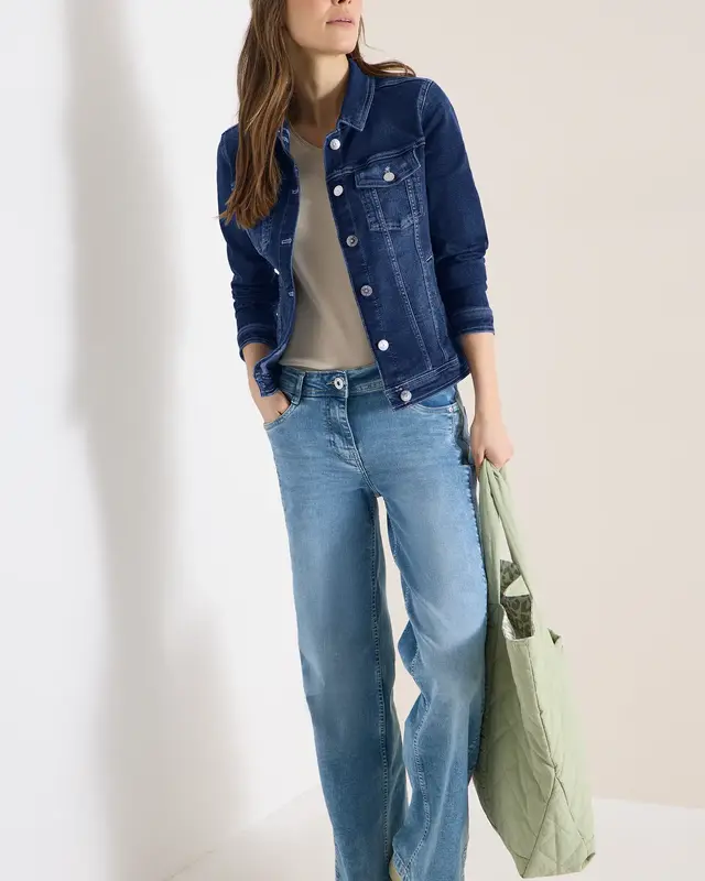 Cecil Denim Jack - Mid Blue Wash