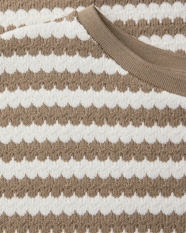 Street One Gestreept Shirt Christa - Smoke Beige