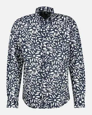 Lerros Linenmix Shirt - Classic Navy