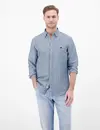 Lerros Leinenmix Hemd mit Streifen - Classic Navy