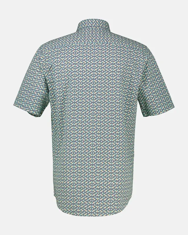 Lerros Poplin Overhemd - Mint Water