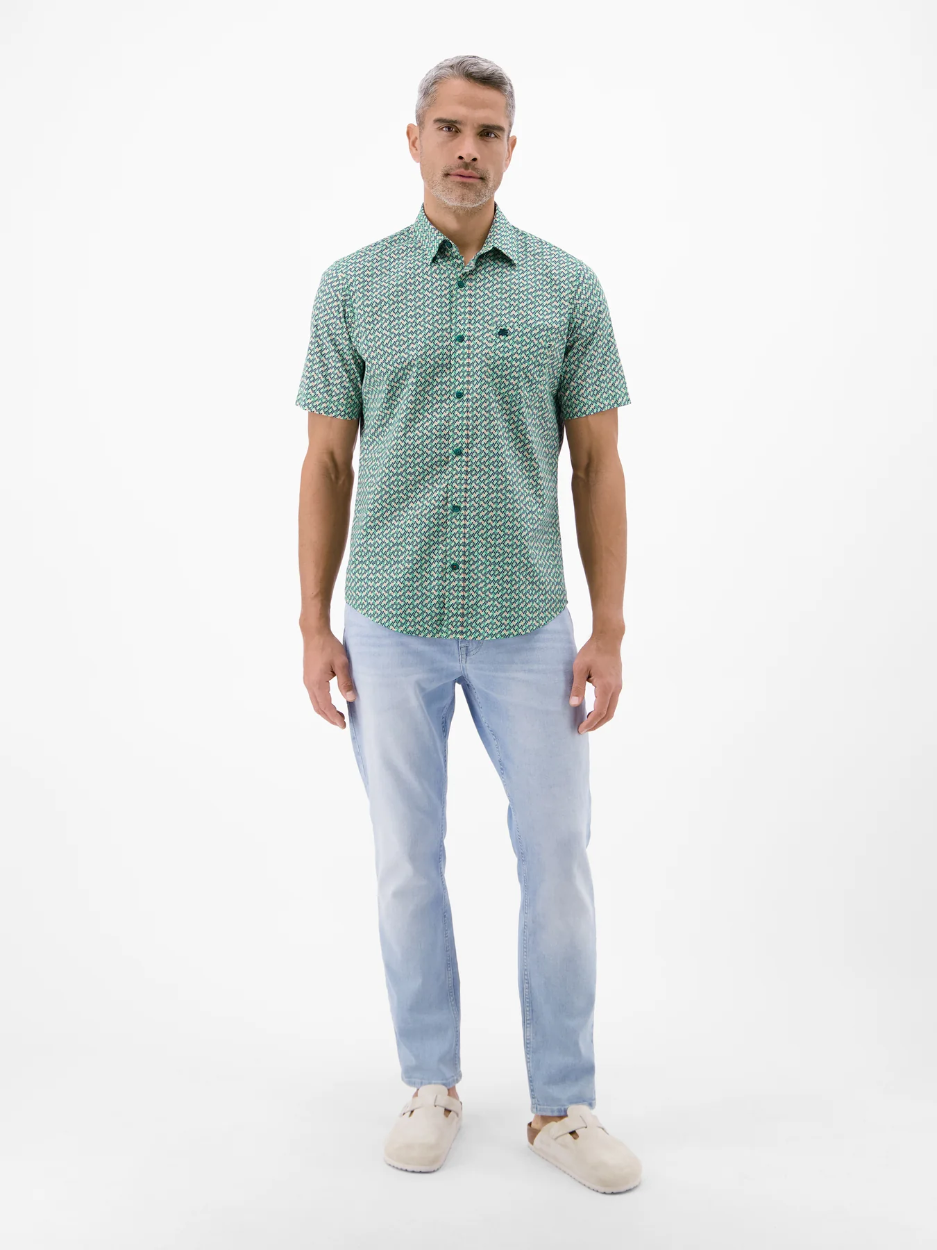 Lerros Poplin  Hemd - Mint Water
