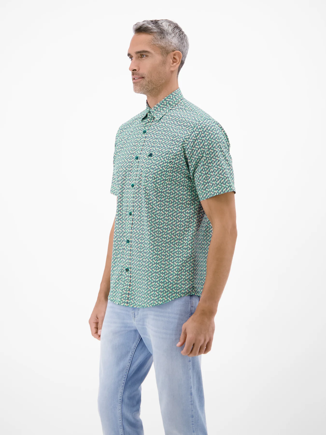 Lerros Poplin  Hemd - Mint Water
