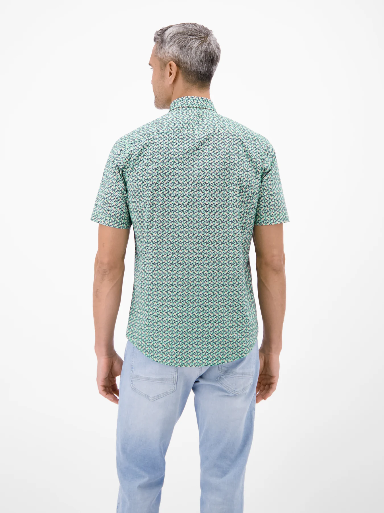 Lerros Poplin Overhemd - Mint Water