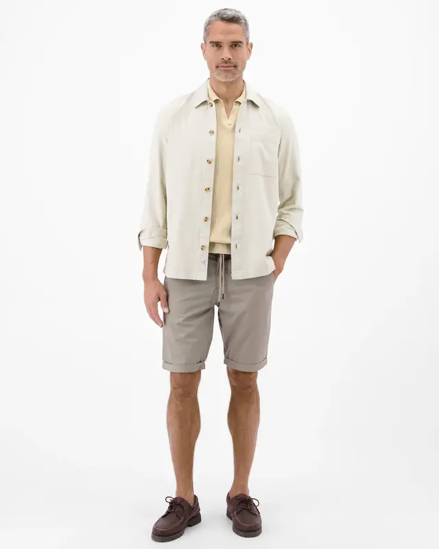 Lerros Poloshirt, Strick-Optik - Stone