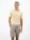 Lerros Poloshirt, Gebreide Look - Stone
