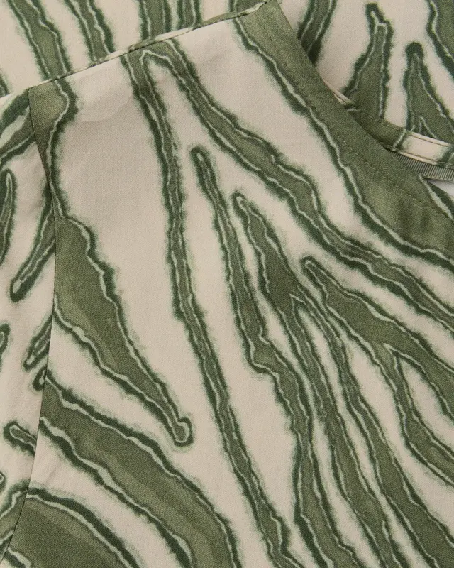 Street One Studio Print Blouse - Lichen Green