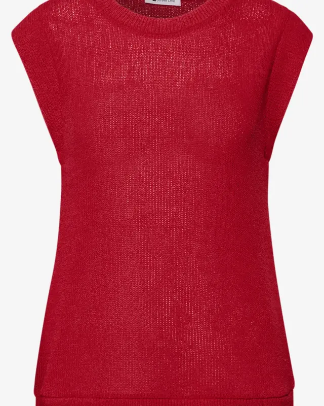 Street One Knit Top - Salsa Red